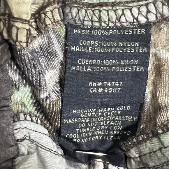 Vintage Red Head Realtree Hardwoods Camo Hunting Cargo Zip Off Shorts Size 2XL - Picture 3 of 13